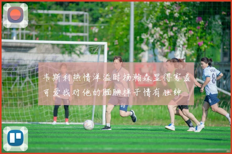 韦斯利热情洋溢时杨瀚森显得害羞可爱我对他的腼腆样子情有独钟